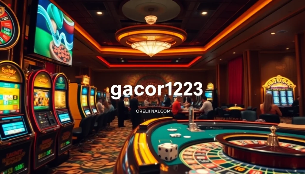 Gacor123 players enjoy thrilling casino action at lively blackjack tables filled with excitement.